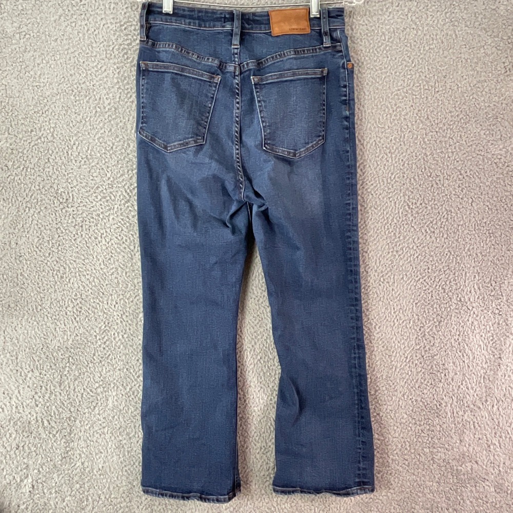 J.Crew Demi-Boot Crop Jeans Women 29 Blue Excellent High Rise Stretch Indigo